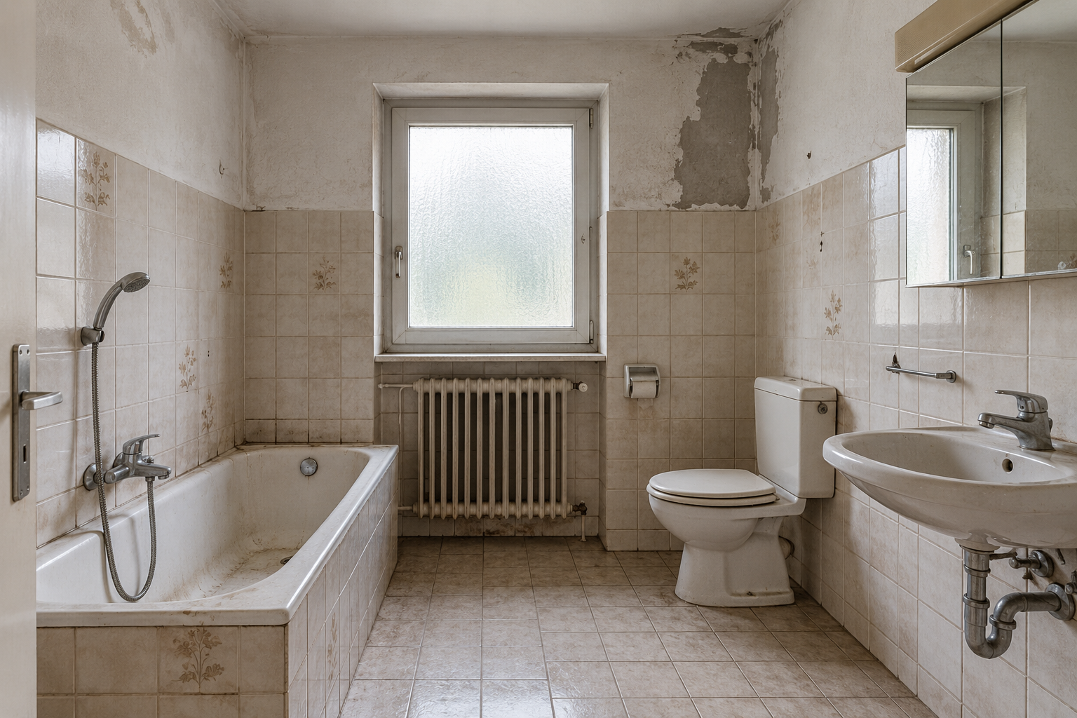 Bagno prima della ristrutturazione