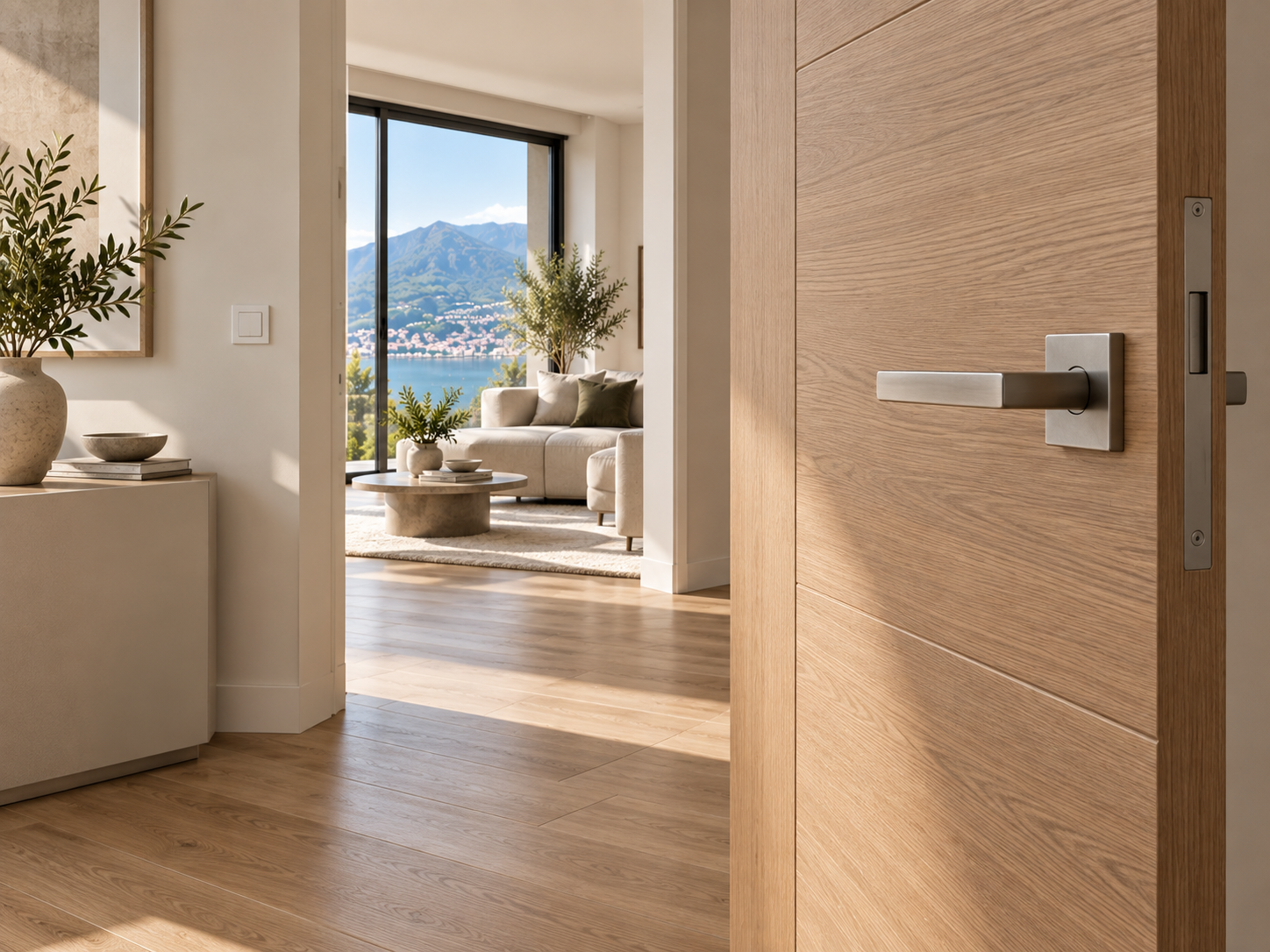 Porta interna moderna in legno